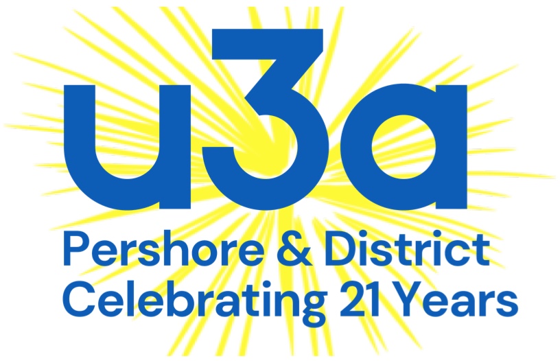 Logo of Pershore u3a's 21st anniversary