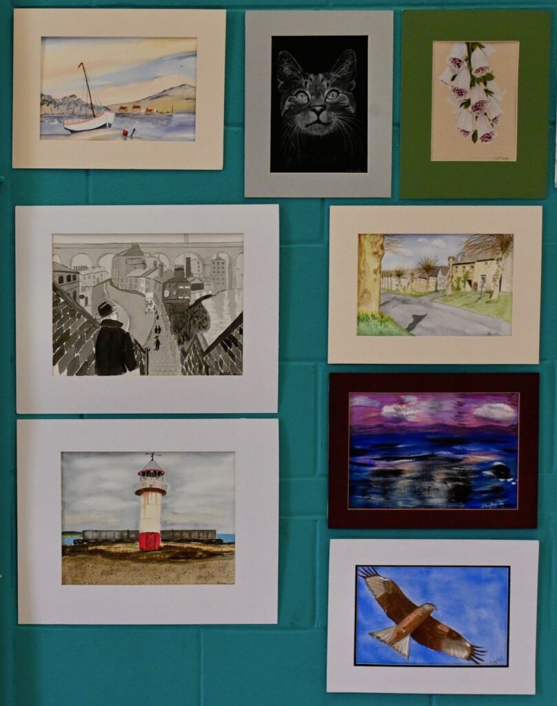 an image of a set of pictures in various media