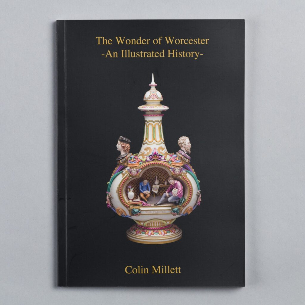an image of Colin Millett's book "The Wonder of Worcester " showing a vase