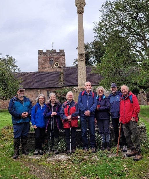 Group gets bigger. 9 Walkers in hanley Swan