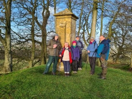 By the Cromwell Monument above Hailes Abbey