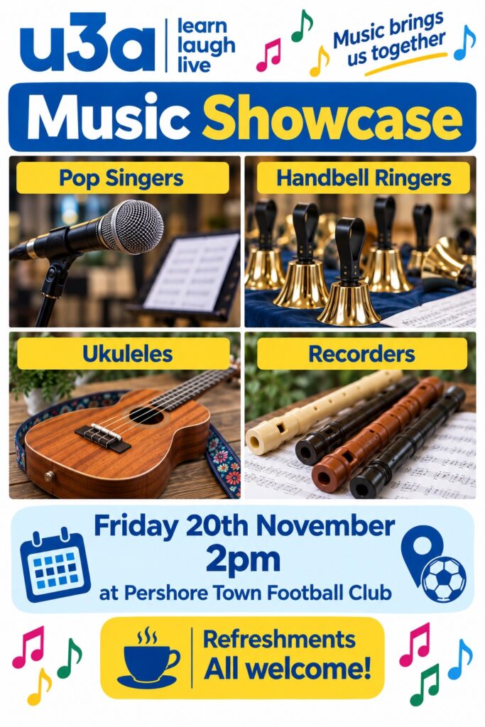 Poster advertising the showcase